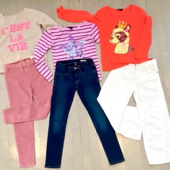 The ultimate capsule wardrobe! girls size 8-lot of 13 pieces NO WHITE PANTS - Picture 3 of 8